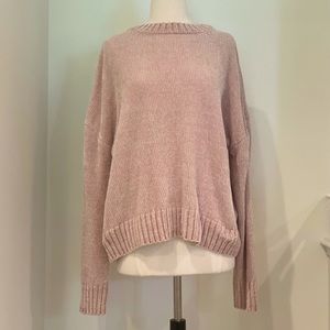 Forever 21 Tan Velvet Ribbed Sweater